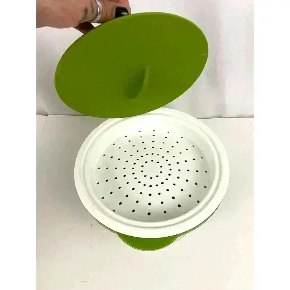 2 Tier Steamer Multi Use‎ 4 PC NEW Steamer Tray Lid Included